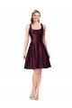 Wholesale V-Back A-Line Bateau Neck Knee Length Prom Dress Canada