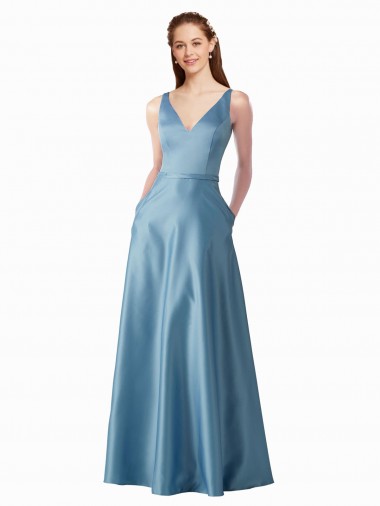 Wholesale A-Line High Neck Long Black Tie Prom Dress Canada
