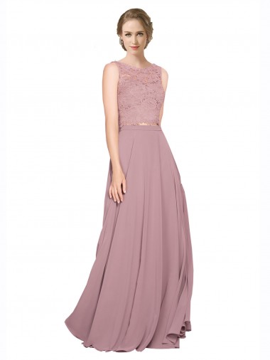 Wholesale A-Line Illusion Neck Long Black Tie Prom Dress Canada