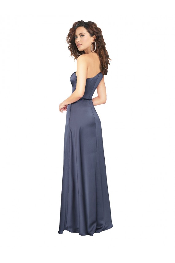 Wholesale Dusk A-Line One Shoulder Long Prom Dress Canada