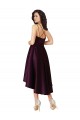 Wholesale Open Back Grape A-Line Scoop Neck Neck Short High Low Prom Dress Canada