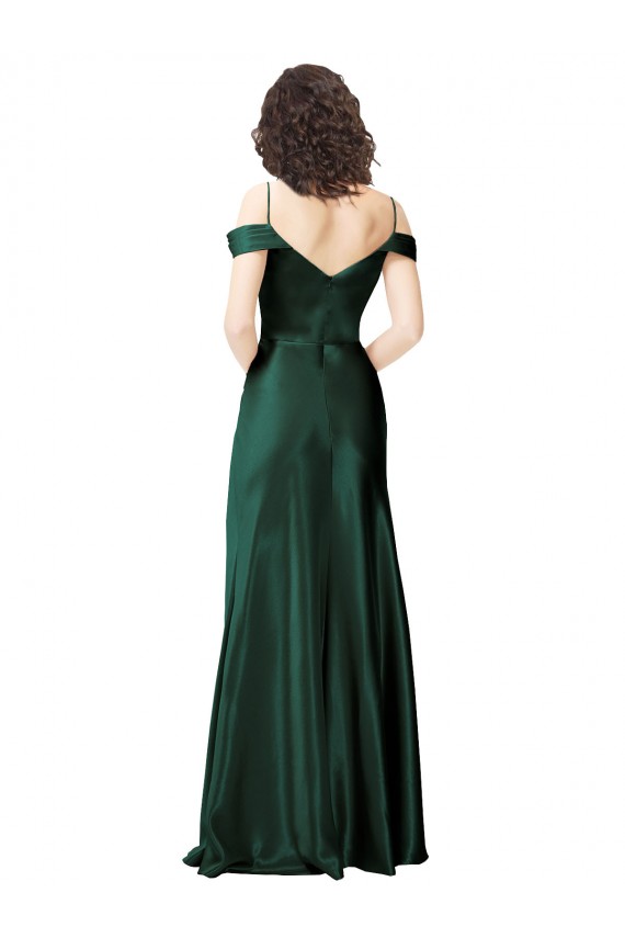 Wholesale V-Back Hunter A-Line Spaghetti Straps Long Prom Dress Canada