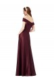 Wholesale Burgundy Gold A-Line Strapless Long Black Tie Prom Dress Canada