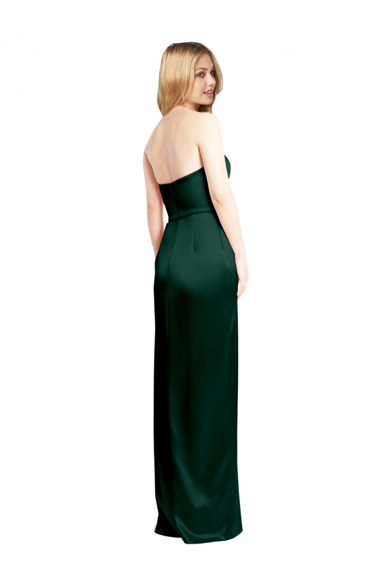 Wholesale Hunter A-Line Strapless Long Prom Dress Canada