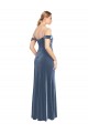 Wholesale Dusty Blue A-Line Strapless Long Prom Dress Canada