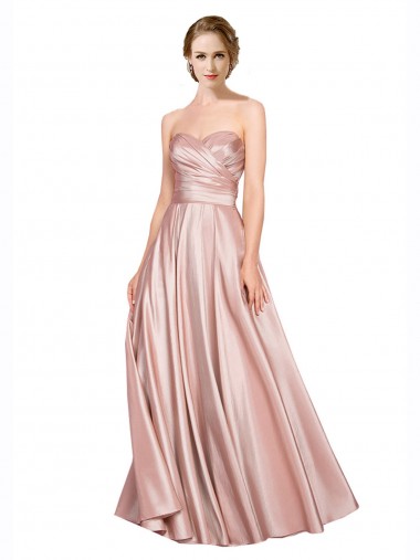 Wholesale Low Back A-Line Strapless Long Black Tie Prom Dress Canada