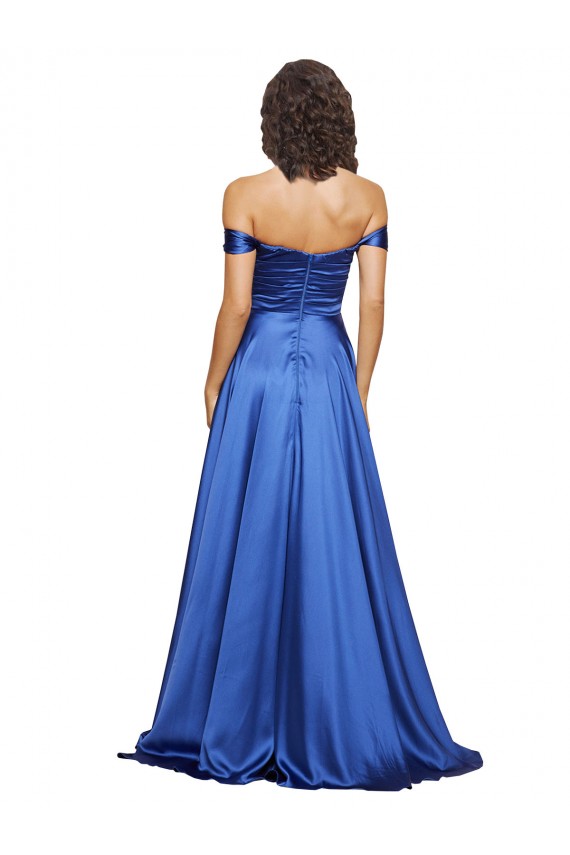 Wholesale Royal Blue A-Line Sweetheart Sweep Train Prom Dress Canada