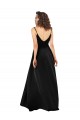 Wholesale V-Back Black A-Line V-Neck Long High Low Prom Dress Canada