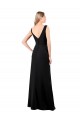 Wholesale V-Back Black A-Line V-Neck Long Prom Dress Canada