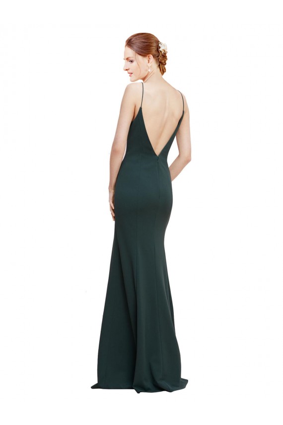 Wholesale V-Back Pink A-Line V-Neck Long Prom Dress Canada