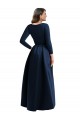 Wholesale Dark Navy Ball Gown V-Neck Long High Low Plus Size Prom Dress Canada