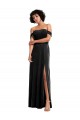 Wholesale Black A-Line Strapless Long Prom Dress Canada
