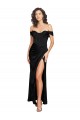 Wholesale Low Back Black A-Line Sweetheart Long Black Tie Prom Dress Canada