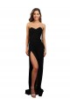 Wholesale Low Back Black Column High Neck Long Prom Dress Canada