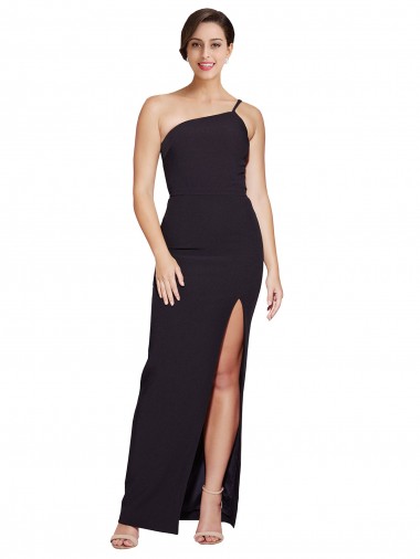 Wholesale Black Sheath Strapless Long Prom Dress Canada