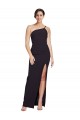 Wholesale Black Sheath Strapless Long Prom Dress Canada
