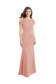 Wholesale Low Back Bliss Pink Mermaid High Neck Long Prom Dress Canada
