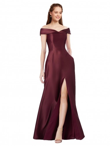 Wholesale Burgundy Gold A-Line Strapless Long Black Tie Prom Dress Canada