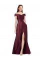 Wholesale Burgundy Gold A-Line Strapless Long Black Tie Prom Dress Canada