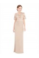Wholesale Champagne A-Line Off the Shoulder Long Prom Dress Canada