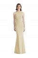 Wholesale Open Back Champagne Trumpet Bateau Neck Long Prom Dress Canada