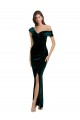 Wholesale Dark Green Sheath Sweetheart Long High Low Prom Dress Canada
