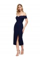 Wholesale Dark Navy Mermaid Sweetheart Midi Length Prom Dress Canada