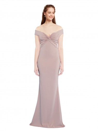 Wholesale Keyhole Back Dusty Pink Mermaid V-Neck Long Prom Dress Canada