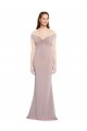 Wholesale Keyhole Back Dusty Pink Mermaid V-Neck Long Prom Dress Canada