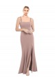 Wholesale Dusty Pink Mermaid High Neck Long Prom Dress Canada
