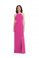 Wholesale Open Back Fuchsia Trumpet High Neck Long Prom Dress Canada