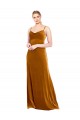 Wholesale Gold A-Line Cowl Neck Long Prom Dress Canada