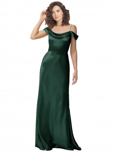 Wholesale V-Back Hunter A-Line Spaghetti Straps Long Prom Dress Canada