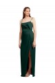Wholesale Low Back Hunter Column Square Neck Long Prom Dress Canada