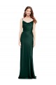 Wholesale V-Back Hunter Sheath Cowl Neck Long Black Tie Prom Dress Canada