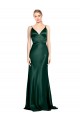Wholesale V-Back Hunter Sheath High Neck Long Prom Dress Canada