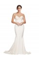 Wholesale Low Back Ivory Mermaid Strapless Sweep Train Prom Dress Canada