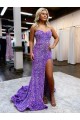 Wholesale Lavender A-Line Sweetheart Court Train Homecoming Dress Canada