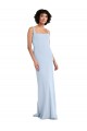 Wholesale Light Sky Blue Sheath Square Neck Long Prom Dress Canada
