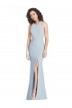 Wholesale Open Back Light Sky Blue Trumpet Halter Neck Long Prom Dress Canada