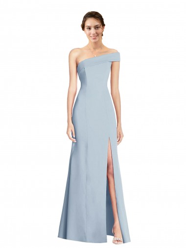 Wholesale Light Sky Blue Trumpet Off the Shoulder Long Prom Dress Canada