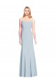 Wholesale Light Sky Blue Trumpet Sweetheart Long Stretch Crepe Prom Dress Canada