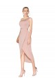 Wholesale Mauve Mermaid High Neck Knee Length Prom Dress Canada