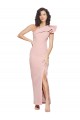 Wholesale Mauve Sheath One Shoulder Long Prom Dress Canada