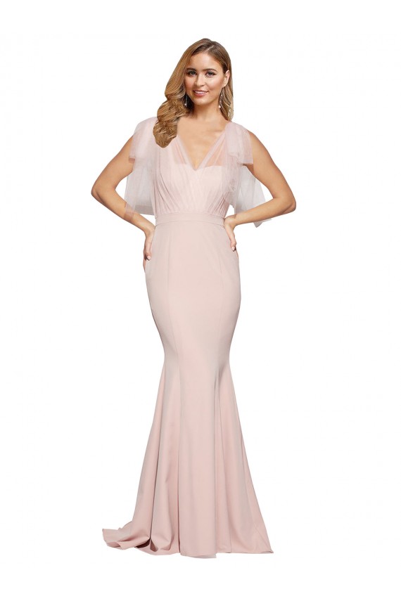 Wholesale Low Back Mauve Sheath Sweetheart Long Prom Dress Canada