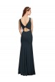 Wholesale Open Back Black Mermaid Bateau Neck Long Prom Dress Canada