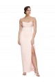 Wholesale Low Back Mermaid Cowl Neck Long Prom Dress Canada