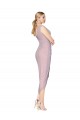 Wholesale V-Back Primrose Mermaid High Neck Cocktail Length High Low Prom Dress Canada