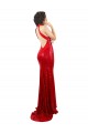Wholesale Red Mermaid Halter Neck Long Sequin Prom Dress Canada