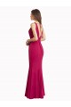 Wholesale V-Back Red Mermaid High Neck Long Prom Dress Canada